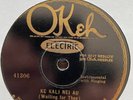 KALAMA'S QUARTET 78 RPM OKEH 41306 TOP HAWAIIAN DISC & STEEL GUITAR