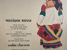 RARE CLASSIC LP ANDRE CLUYTENS MUSIQUE RUSSE ED2 OG FR COLUMBIA SAXF 857