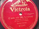 Enrico Caruso 78rpm Single 10-inch Victrola Records #87243 O sole mio