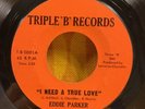 EDDIE PARKER   I Need A True Love / Crying Clown   Triple B northern soul 45