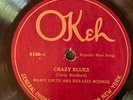 Okeh 4169 MAMIE SMITH Crazy Blues 1st Black Female Blues  78 rpm 1920 BLUES  EE-