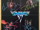 VAN HALEN 1ST ALBUM SIGNED BY ALL 4 MEMBERS INCLUDES 'AS NEW' VINYL 