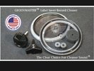 GROOVMASTER™  BEST  Vinyl Record Cleaner (album & 45) Label Saver/protector