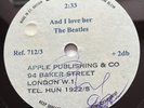 Beatles 10” Acetate Emidisc U.K. And I Love Her