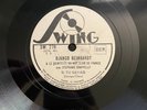 GYPSY JAZZ  SHELLAC 78 10 DJANGO REINHARDT GRAPPELLY HOT CLUB SWING SW 270