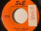 NORTHERN SOUL R&B Baby Washington I'VE GOT A FEELING Sue 45 rare Canadian press