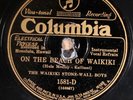 The Waikiki Stone-Wall Boys COLUMBIA E On the beach of Waikiki HAWAIIAN 78