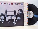 WINGS london town LP EX/EX, PAS 10012, vinyl, album, with lyric inner, uk, 1978