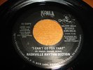NASHVILLE RHYTHM SECTION 'I Can't Go For That' 1981 Excellent Funk 45rpm Vinyl