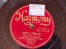 Harmony 1348 Jerry Fenwyck Or TAKE IT FROM ME - BENNY GOODMAN 78 rpm 1931 E-/EE-