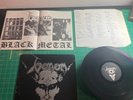 Venom BLACK METAL OG 1st Press on Neat 1005 Embossed W/POSTER + Lyrics RARE EX