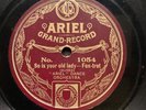 HOT DANCE: BERT FIRMAN’S DANCE ORCHESTRA - ’SO IS YOUR OLD LADY’ 1926 ARIEL 78