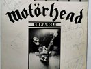 MOTORHEAD Fully 'SIGNED' On Parole Vinyl LP VG/VG UAG 1976 Lemmy twice