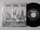 SERGE GAINSBOURG * NEW-YORK- U.S.A   * 45T  1964  JUKE BOX avec ENCART