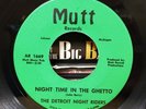 The Detroit Night Riders - Night Time In The Ghetto - Mutt 45 VG+ RARE FUNK