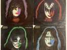 KISS 4 Solo LP’s All Four Vinyl Records VG/VG+ With Inners Paul Gene Peter Ace
