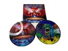IRON MAIDEN “ENVIVO” DOUBLE PICTURE DISC/LP OPEN BUT UNPLAYED GATEFOLD W/HYPE.