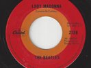 BEATLES  Canada Capitol 2135 Red Target OVAL 45 - Lady Madonna / The Inner Light