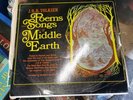 J.R.R Tolkien - Poems and Songs Of Middle Earth, Caedmon Vinyl TC1231,  vgc
