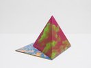 Tauba Auerbach “Pyramid” Print Sculpture (The Alps “Easy Action” Vinyl Record)