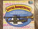 louis armstrong wonderful world of disney vtg vinyl record vg+ Rare Version