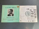 Beethoven Piano Concerto 5  Claudio Arrau Columbia SAX 2297 ED1 Vinyl LP EX+