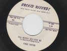 TEEN DOOWOP - VINCE CASTRO - YOU NEVER BELIEVE ME - HEAR 1960 PROMO ORCHID