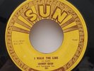 Johnny Cash I WALK THE LINE / GET RHYTHM (ROCKABILLY 45) #241 PLAYS VG+ TO VG++