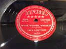 PAPA LIGHTFOOT Imperial 5289 Wine, Women Whiskey/Mean Old Train RARE BLUES 78 EX