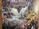 Saxon Rock The Nations Signed Vinyl Record Autographed By Whole Band