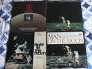 Four Apollo 11 Man On The Moon records/LPs narrator Cronkite, Schirra, von Braun