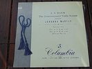 LP - BACH JOHANNA MARTZY UNACCOMPANIED VIOLIN SONATAS -COLUMBIA 33CX 1287- UK