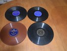 VINTAGE 4  78 RPM RECORDS SHELLAC RARE  1920'S 4 LABELS