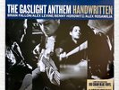 THE GASLIGHT ANTHEM . handwritten LP ltd. BLUE Brian Fallon PUNK Hot Water Music