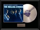 ROLLING STONES ENGLAND'S NEWEST HIT MAKERS WHITE GOLD PLATINUM TONE RECORD RARE