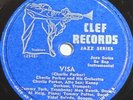 Charlie Parker - Visa / Passport - Clef 11022, Jazz 78, 1950