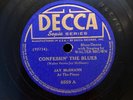 78rpm Decca 8559 Jay McShann with Charlie Parker Hootie Blues E-/E