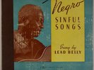 LEADBELLY: Negro Sinful Songs US Musicraft Delta Blues 5x 78 Rare E-