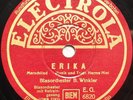 ERIKA German WW2 March HERMS NIEL Wehrmacht NSDAP (1939) RARE WWII 78rpm