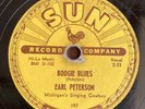 Rare 1954 Sun 78 - EARL PETERSON SUN 197 BOOGIE BLUES / IN THE DARK