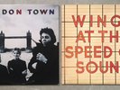 VINYL WINGS At The Speed Of Sound / London Town POSTER INNERS UK Original 2 x LP