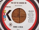 BONNIE & SHEILA-YOU KEEP ME HANGING ON 45-KING RECORDS-FUNK/SOUL-71 ORIG-NM-HARD