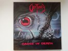 Obituary Cause of Death 1990 LP Roadracer Records First Press Death Metal Morbid