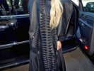 Lady Gaga Worn Dress Peter Movrin Silk And Leather-Style Los Angeles 25.11.2013
