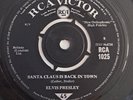 Very Rare Elvis UK 45 RCA 1025 Victor issue Santa Claus Is Back In Town
