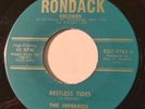 GARAGE SURF The Infernos RESTLESS TIDES Rondack 45 rare Upstate New York NM