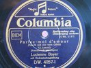 Lucienne Boyer 78 RPM / Dans La Fumée & Parlez-Moi D`Amour (08-0222-HL)