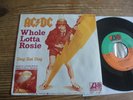 VERY RARE AC/DC 45 RPM WHOLE LOTTA ROSIE 1977 mint- Guitar Prog monster 