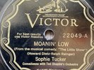 Sophie Tucker: Moanin’ Low 1930 Scroll Victor 78 Comedy / Pop Vocal #22049 G-