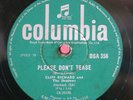 Cliff Richard And The Shadows 78 RPM / Please Don`t Tease & Where Is...(23-0719)